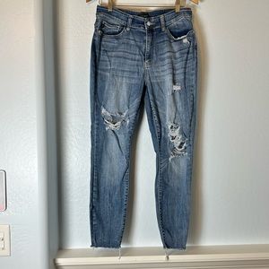 Judy Blue Skinny Fit Distressed Light Wash Jean Size 14W